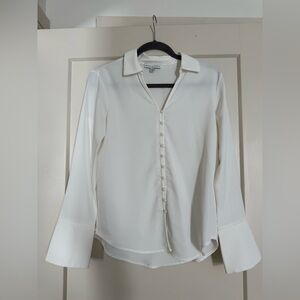 Madison de Amelie White Button Blouse